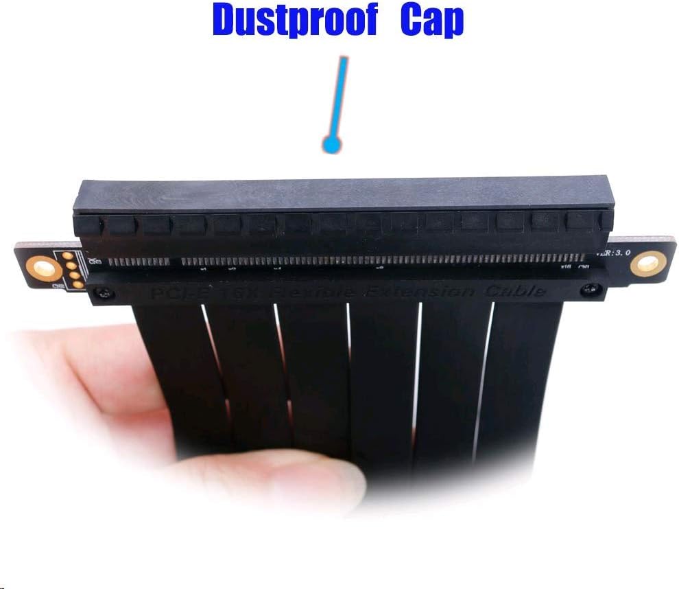 Pcie Extension Cable Pcie x16 Extension Cable PCIE Express3.0 16X Extension Cable pcie Riser (pcie 16X 180 Degree Cable 20cm)