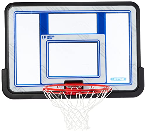 Lifetime 73650 44 Inch Shatterproof Backboard and Rim Combo Kit