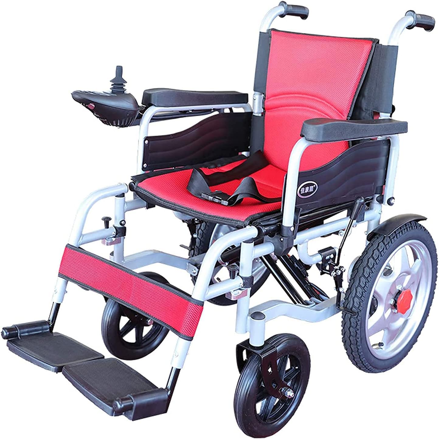 Foldable Stronger Portable All Terrain Electric Wheelchair for Adults, Support 264 Lbs Weight, Elderly/Disabled/Outdoor Travel Electric Wheelchair