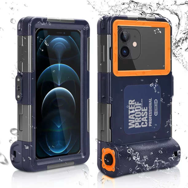 UrbanX Professional [15m/50ft] Swimming Diving Surfing Snorkeling Photo Video Waterproof Protective Case Underwater Housing for Realme 7 (Global) And all Phones Up to 6.9 Inch LCD with Lanyard