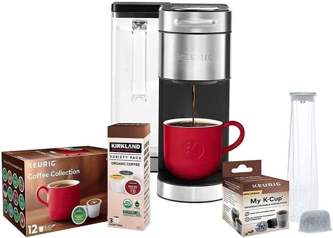 Keurig K-Supreme Plus C Single Serve Coffee Maker with 15 K-Cup Pods and My K-Cup Universal Reusable Coffee Filter
