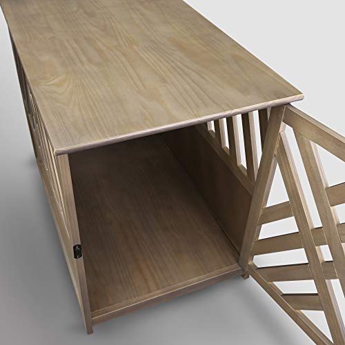 Casual Home Wooden Medium Pet Crate, End Table, Espresso