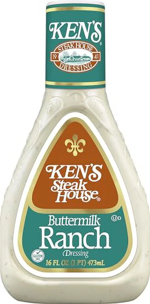 Ken's Steakhouse Buttermilk Ranch Dressing, 16 oz. (Pack of 3)