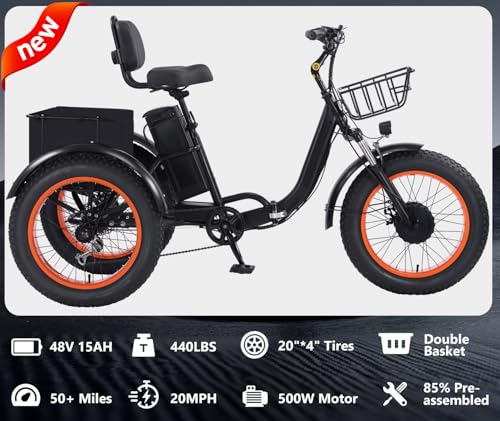Adult Electric Tricycle Adult Tricycle 3 Wheel Bikes Adults Electric Three Wheel Bike