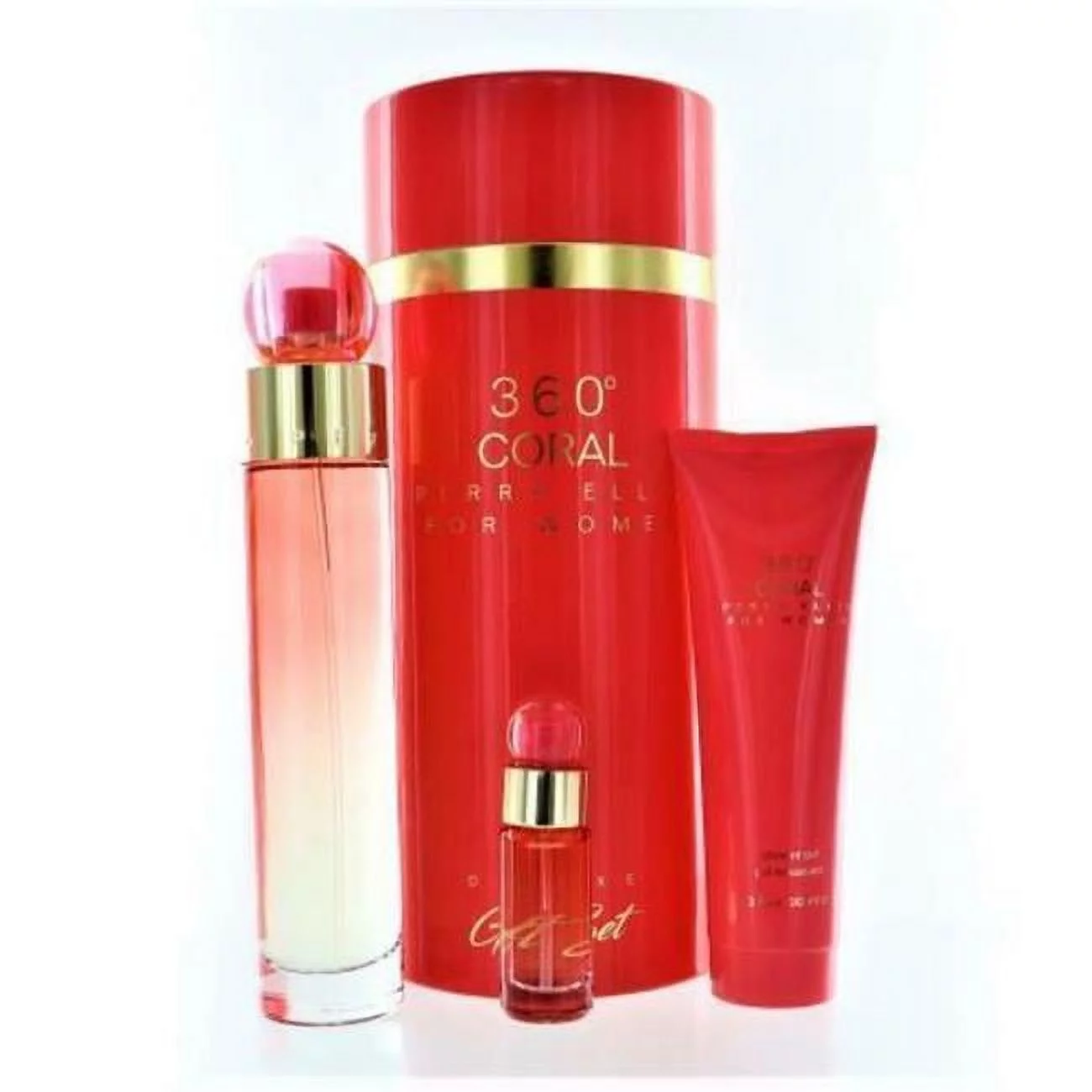 Perry Ellis  360 Coral Deluxe Gift Set - 3 Piece