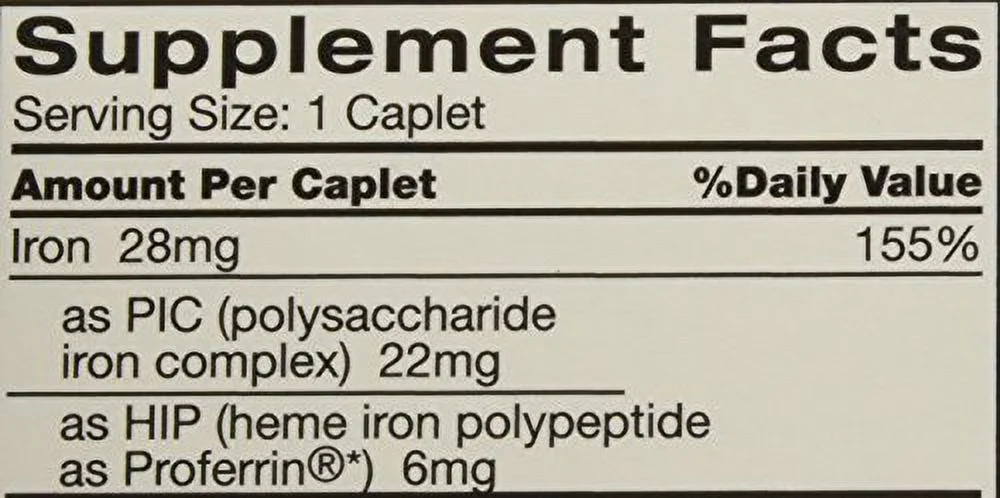 Feosol Complete with Bifera Iron 30 Caplets (3 Pack)