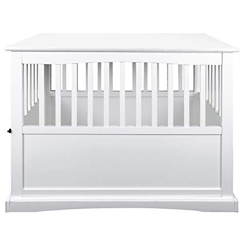 Casual Home Wooden Medium Pet Crate, End Table, Espresso