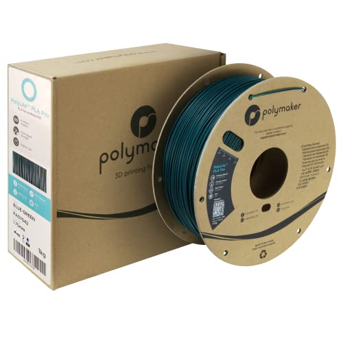 Polymaker PLA PRO Filament 1.75mm 1kg, Tough & High Rigidity White 3D Printing Filament, PolyLite PLA PRO 3D Printer Filament 1.75mm, Print with Most 3D Printers
