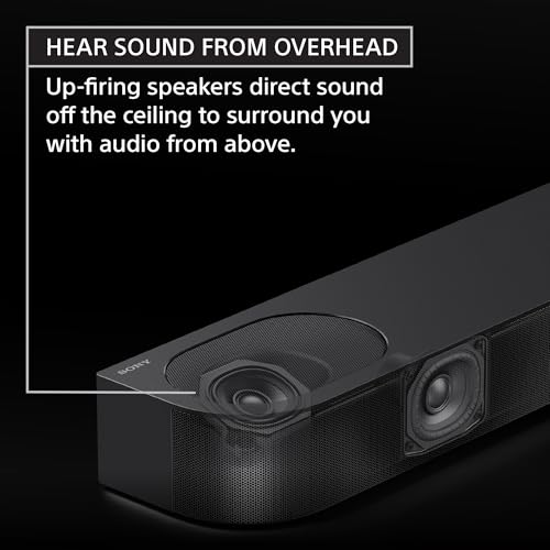 Sony BRAVIA Theater Bar 6, 3.1.2ch Sound bar with Powerful Wireless subwoofer, Surround Sound by Dolby Atmos®/DTS:X® Compatible HT-B600