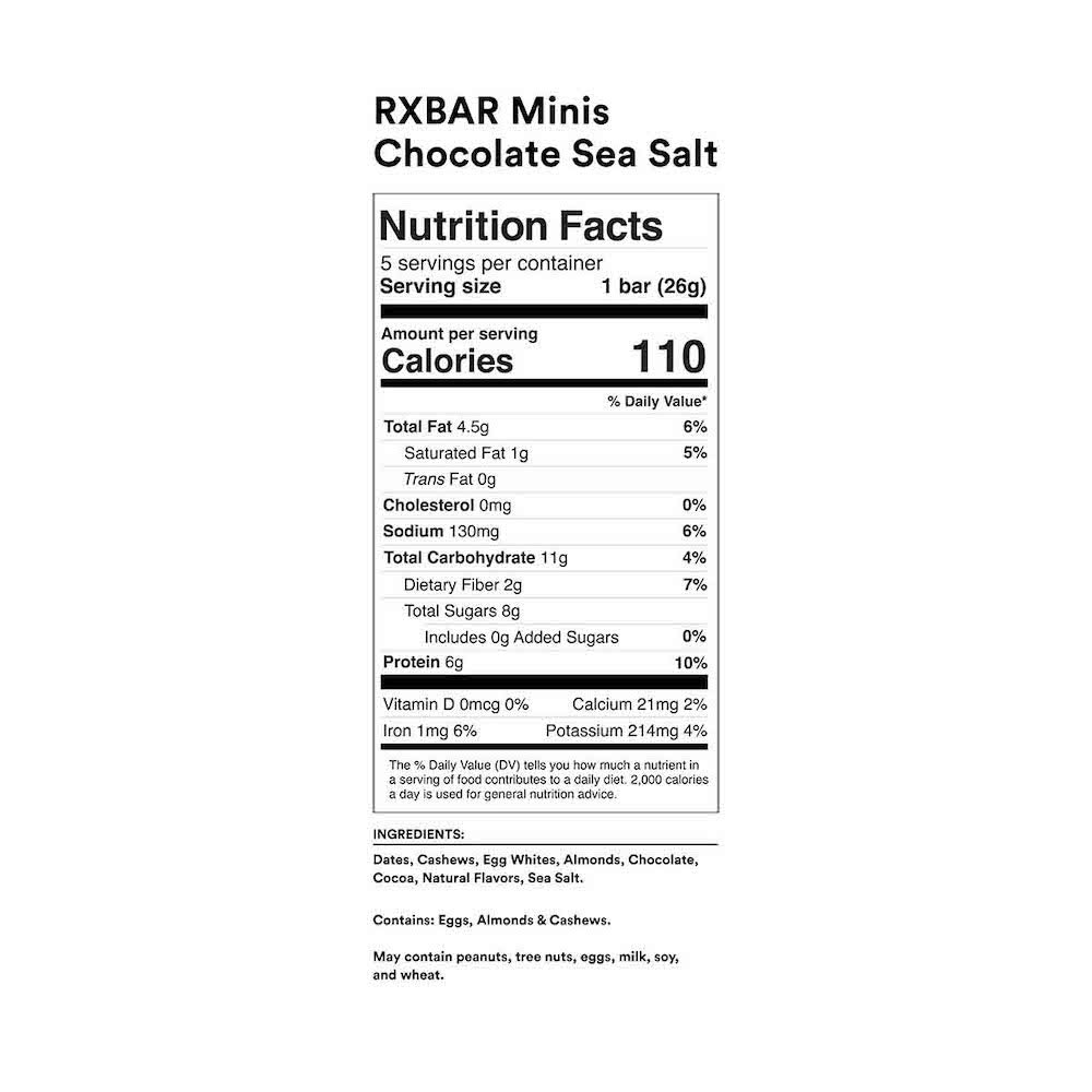 RXBAR Minis Protein Bars, Protein Snack, Snack Bars, Variety Pack (30 Bars)