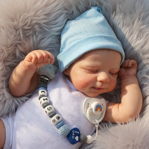 CHAREX Realistic Reborn Baby Dolls Boy - 18 Inch Newborn Sleeping Baby Dolls, Lifelike Reborn Baby Dolls with Weighted Soft Cloth Body Birthday Gift Toy for Age 3+
