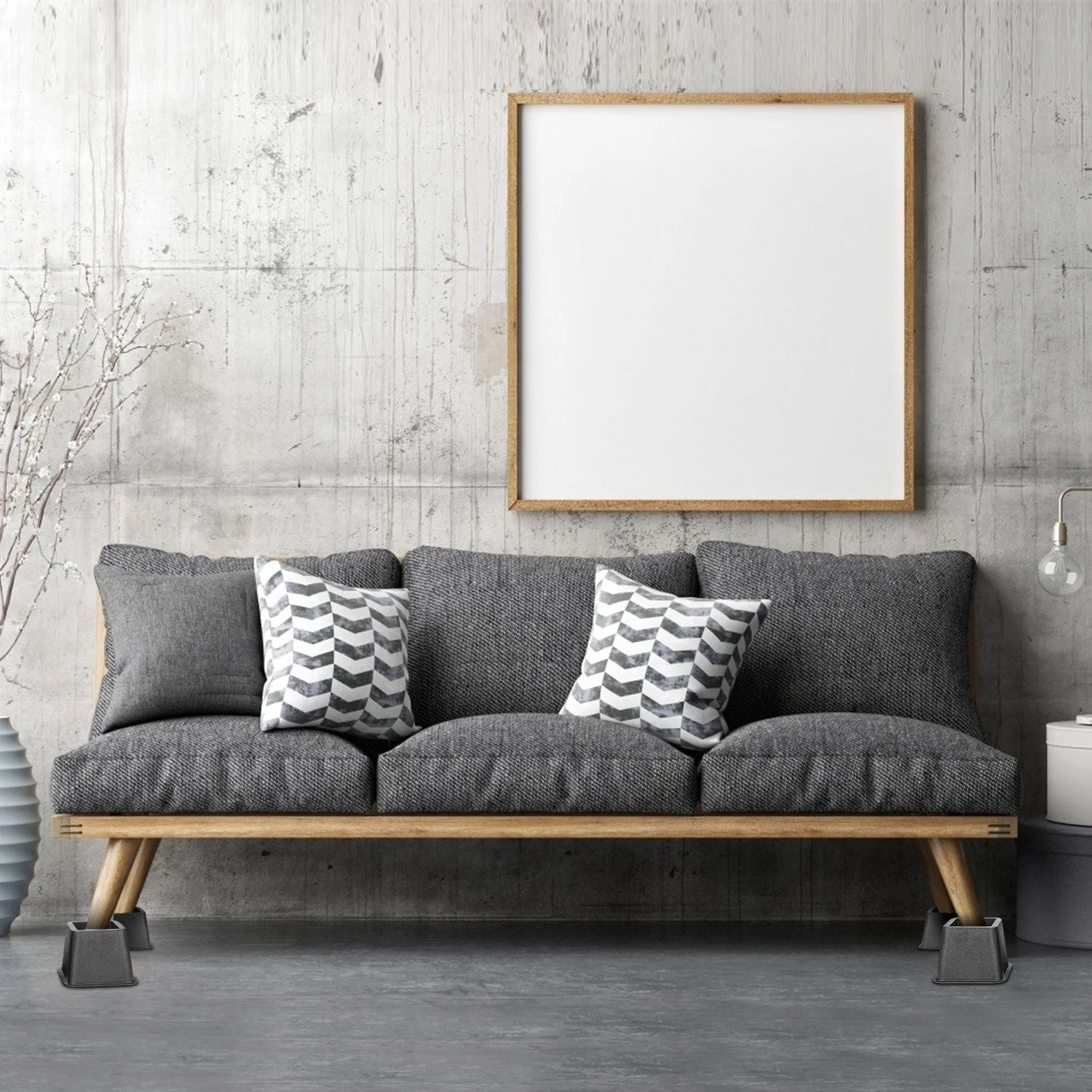 Stackable Bed Lifters, iMounTEK Heavy Duty Furniture Risers for Sofa Table Couch Bed-Elevation in Heights 3, 5 or 8 Inch