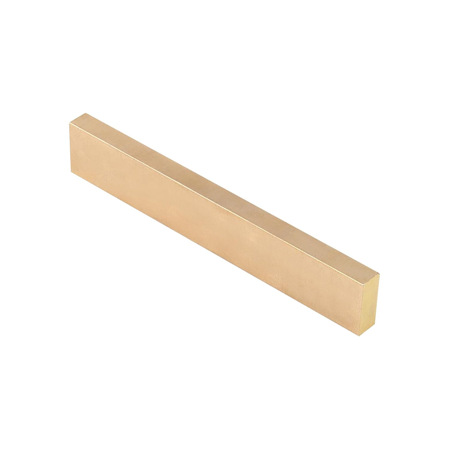 2 Pcs 0.39 x 1 x 6 Inch Brass Flat Bar Stock, Rectangular Brass Bar, Long Solid Plate Mill Stock