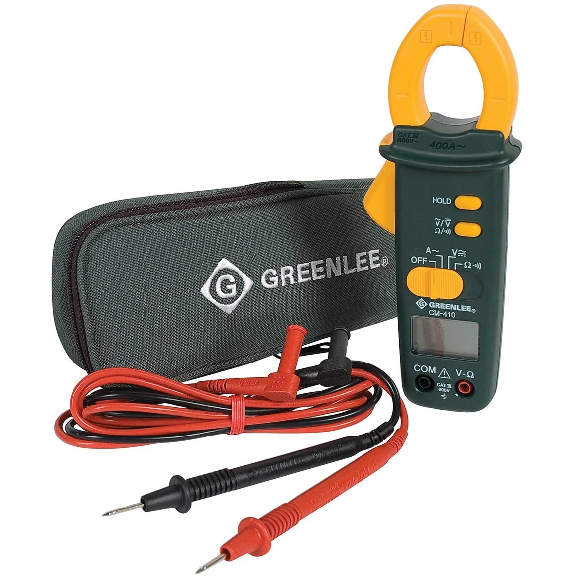 Greenlee CM-410 400-Amp Durable AC Audible Data Clamp-On Meter