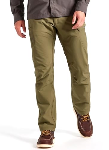 TRUEWERK Men’s Workwear Pants - T1 WerkPants - Relaxed Fit, Lightweight, Moisture Wicking, Cargo Pants with 4-Way Stretch