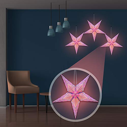 GalaxyArts - Queen (Blue Pink, Medium) - Paper Star Lantern