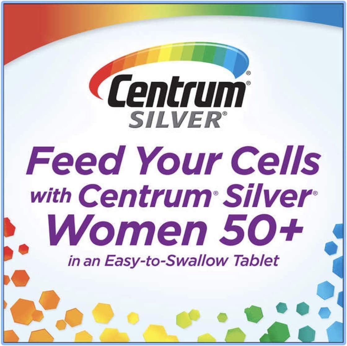 Centrum Silver Women 50+ Multivitamin, 8 Months Supply, 275 Tablets + Exclusive Vitamin Guide Free Book Cannot Sold Separately (Pack 1BOTTLE)