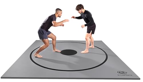 10x10ft Martial Arts Mat, Roll-Up Training Mat with Sealed Edges, XPE Foam & Carry Bag – for Jiu Jitsu, Wrestling, MMA, Tumbling, Judo, Karate, Home Gym Flooring