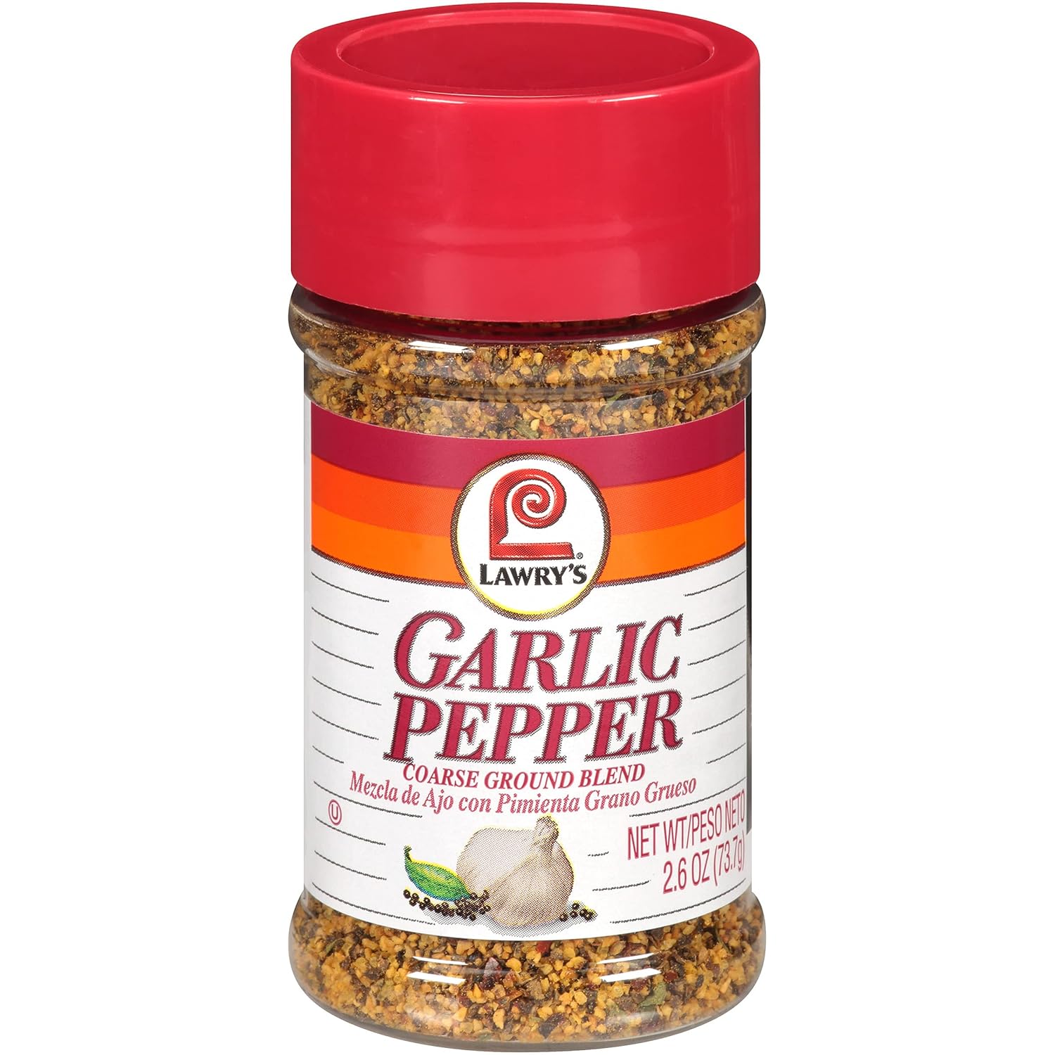 Lawry's Garlic Pepper Coarse Ground Blend, 2.6 oz