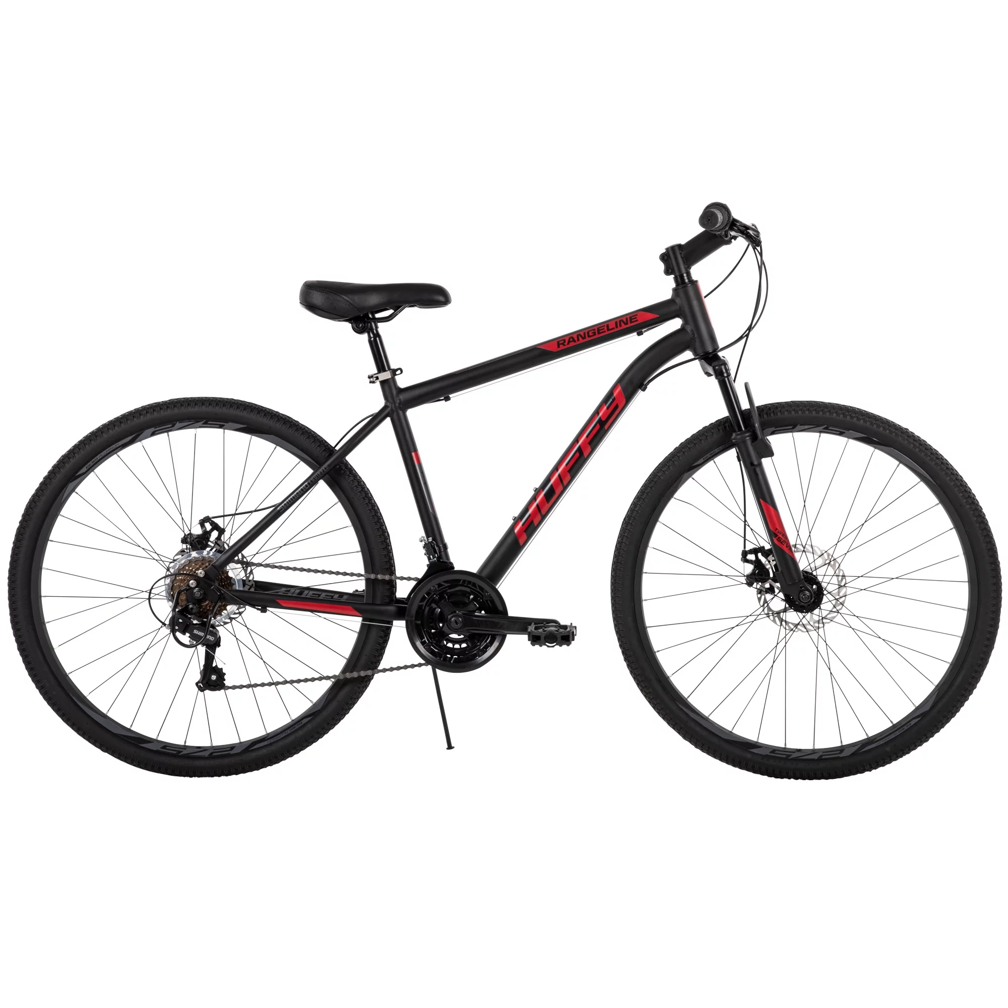 Huffy 27.5 in. Rangeline Men's Mountain Bikes, Black and Red