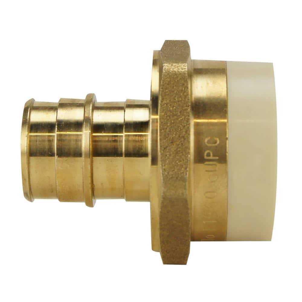 Apollo 3/4 in. Brass PEX-A Barb x 3/4 in. Schedule 40 PVC Straight Adapter EPXPVC34