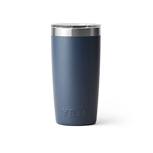 YETI Rambler 10 oz Tumbler, Stainless Steel, Vacuum Insulated with MagSlider Lid, Firefly Yellow