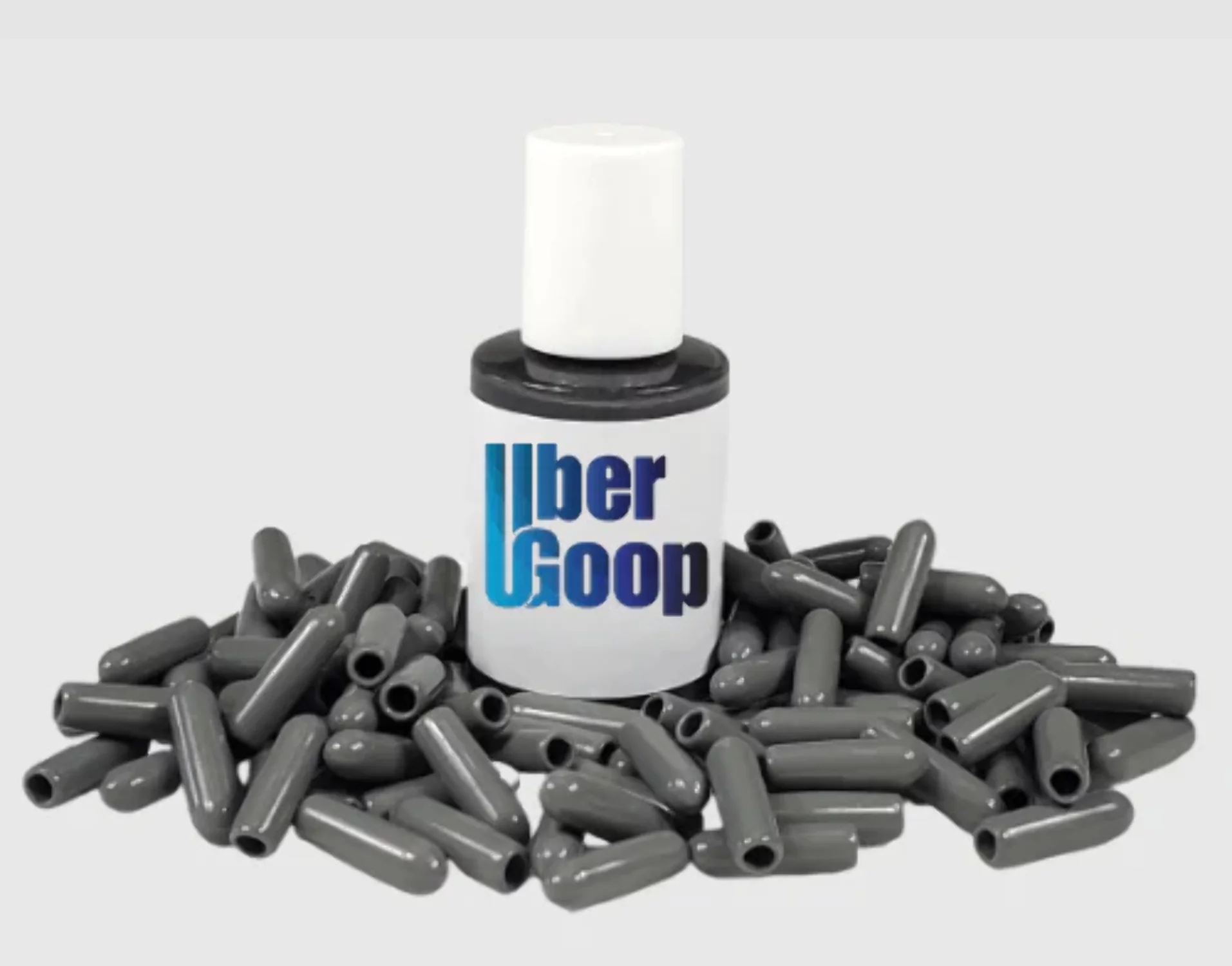 Uber Goop™ Dark Grey Dishwasher Rack Repair Coating Kit w/100 caps - 1 oz (NEW SIZE)
