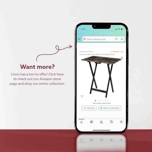 Linon Tray Table Set, 15.75