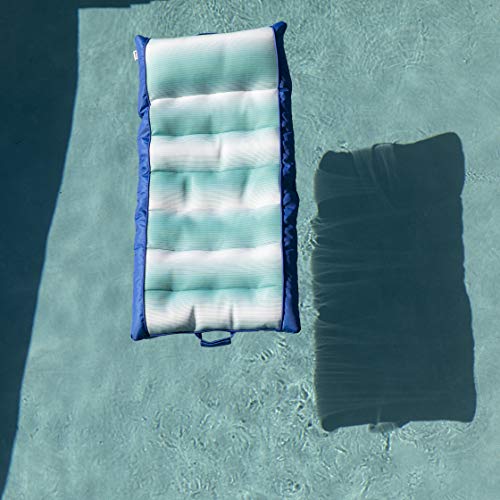 Big Joe Kona Hammock No Inflation Needed Pool Lounger with Headrest, Quick Draining Fabric, 4 feet Big