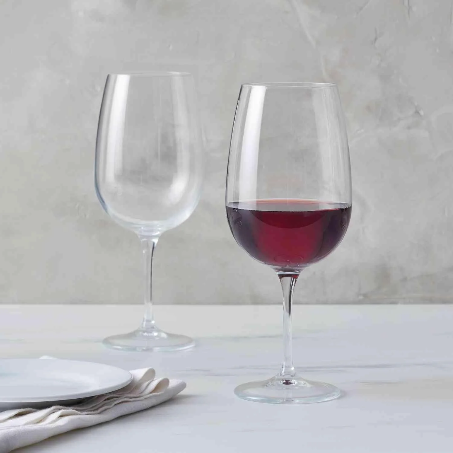 Bistro Red Wine Glasses, Set Of 4, Clear