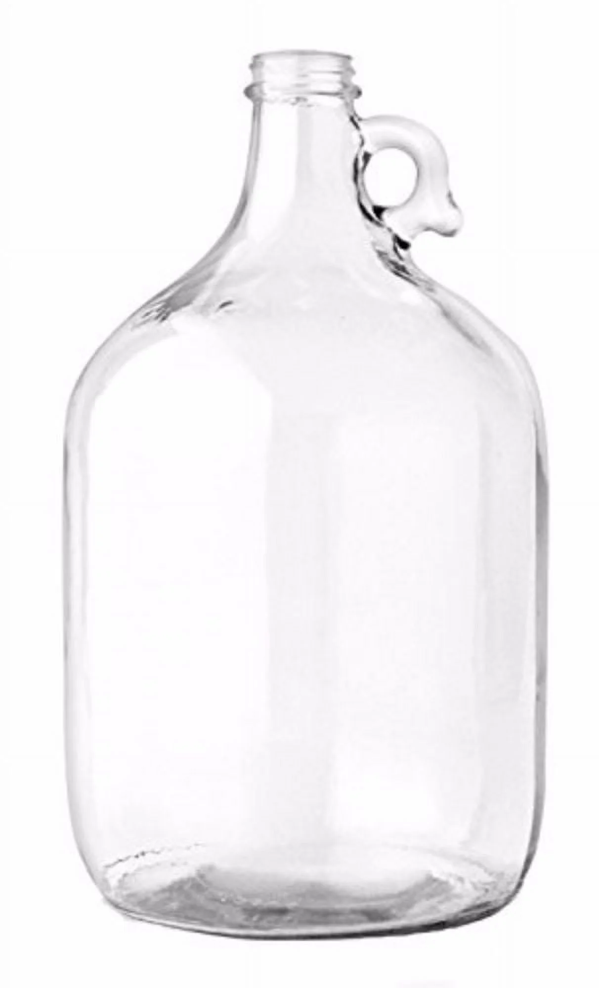Home Brew Ohio One Gallon Glass Jug With Econolock, Polyseal Lid, 38 mm Cap W...
