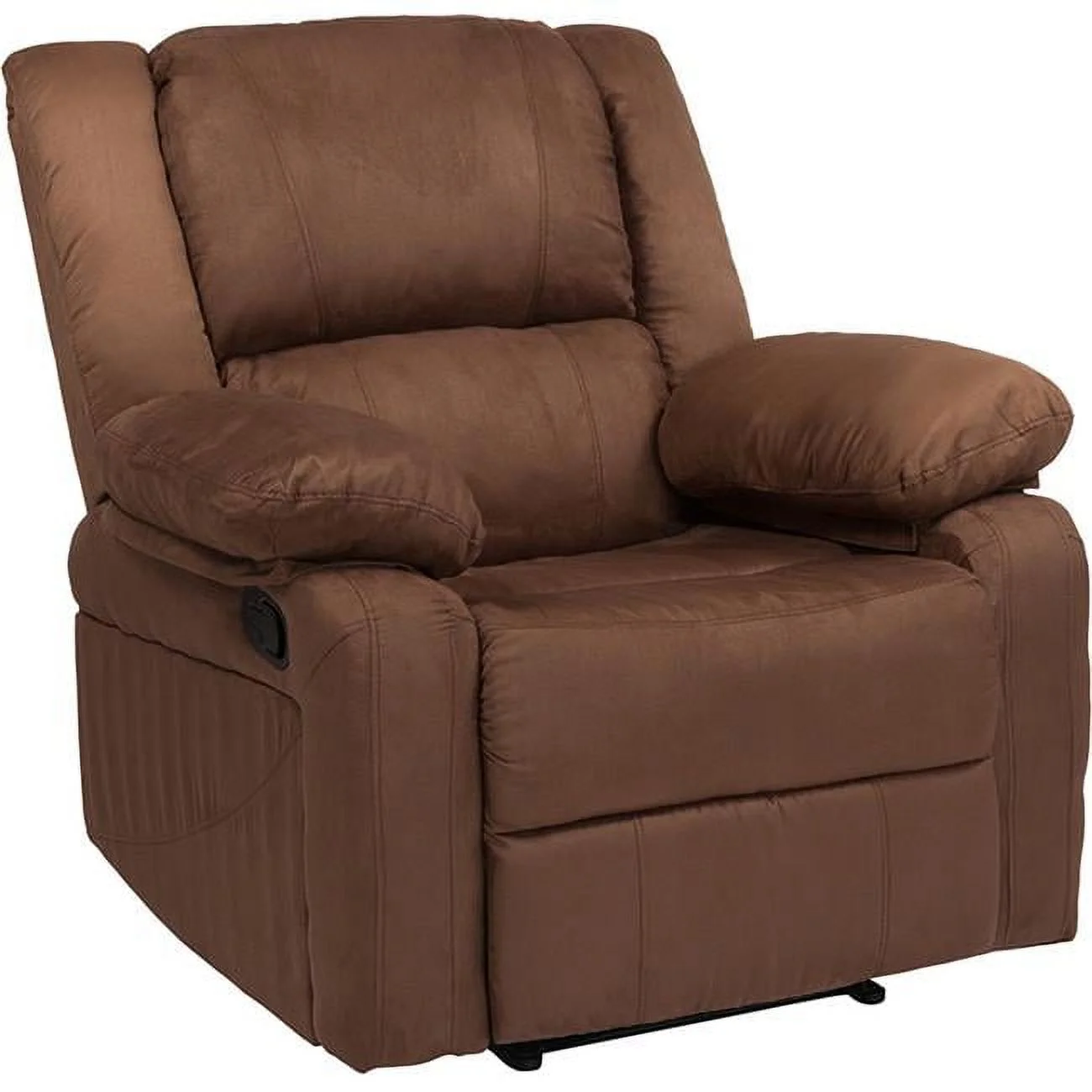Harmony Series Microfiber Recliner, Chocolate Brown
