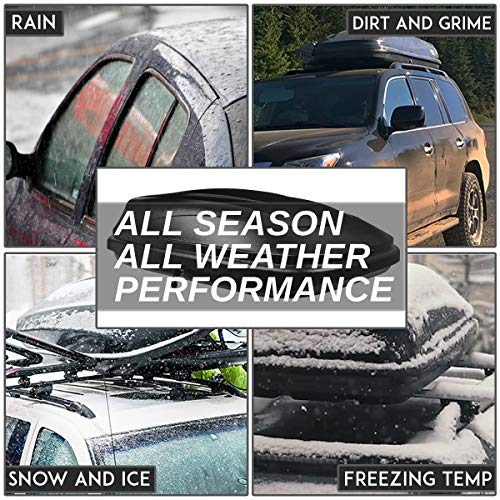 Heavy Duty Rooftop Cargo Carrier ABS Lockable Car Roof Rack Cargo Carrier, Capacity 110 LBS, 53 X 34 X 15 Inches, Black