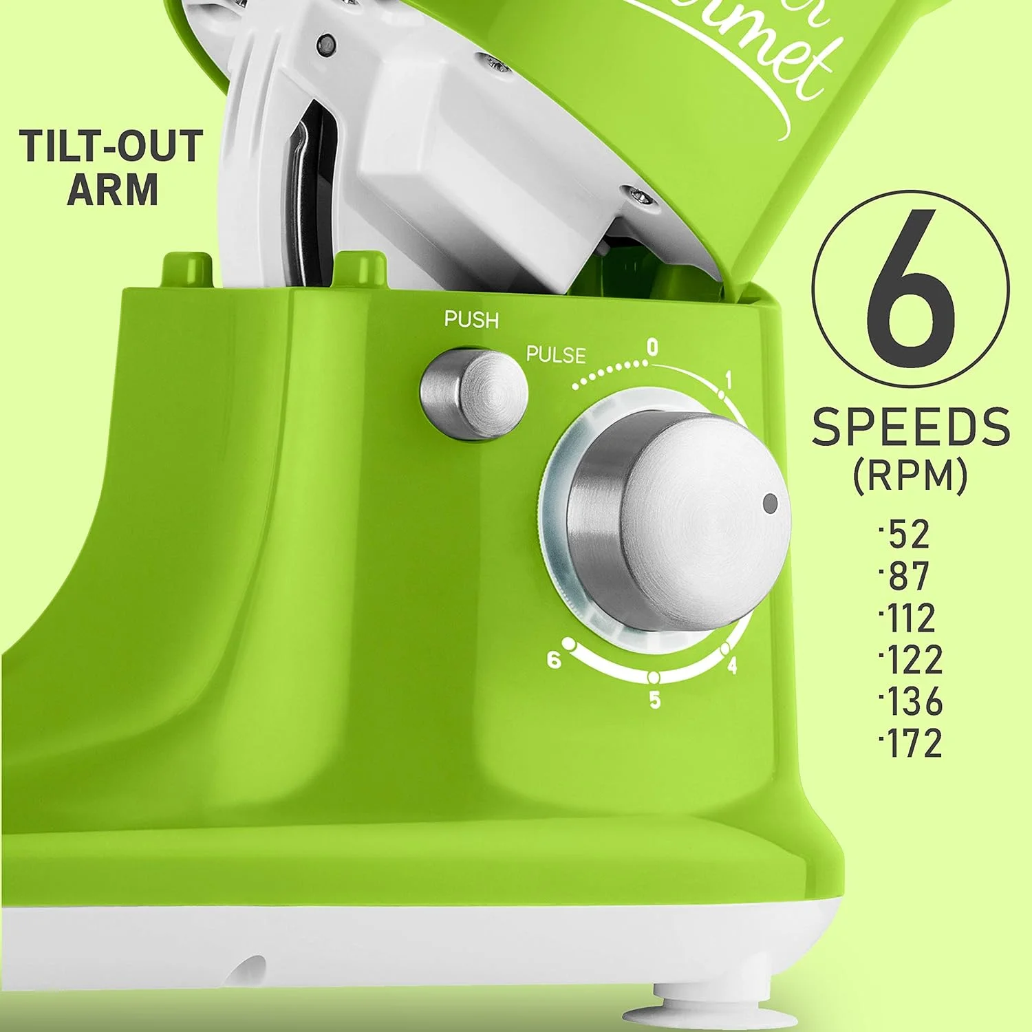 Stand Mixer 300W With Pouring Shield, Green