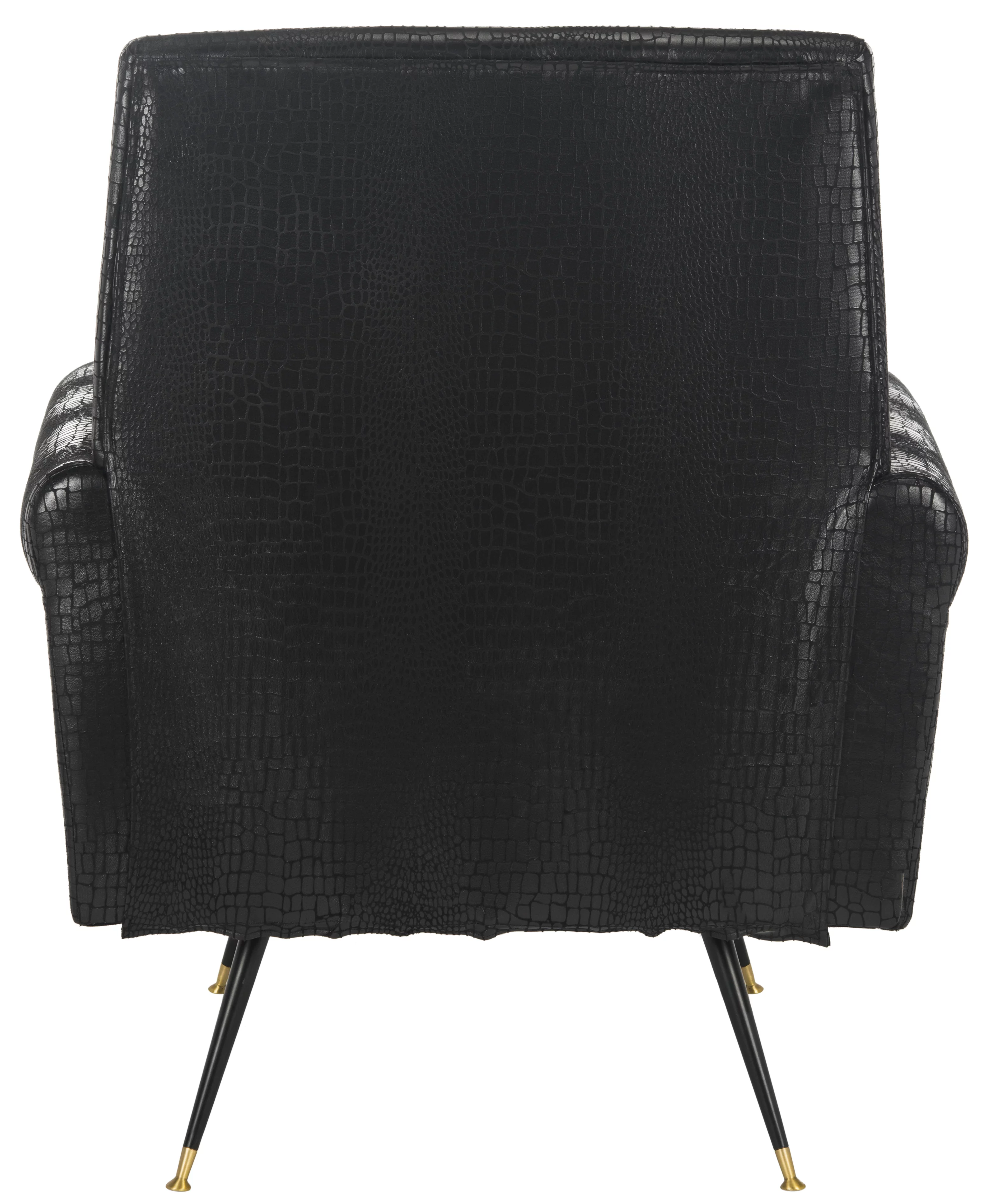SAFAVIEH Mira Retro Mid Century Accent Chair, Black