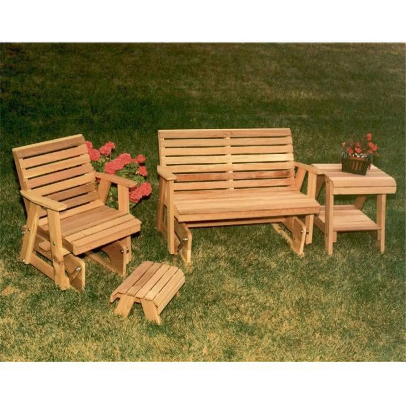 Cedar Classic Rocking Glider Furniture Collection - Cedar