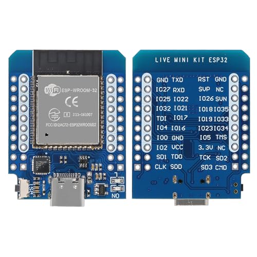 5PCS Type C D1 Mini ESP32 ESP-WROOM-32 CP2104 WLAN WiFi+Bluetooth Internet of Things IoT Development Board for Arduino NodeMCU
