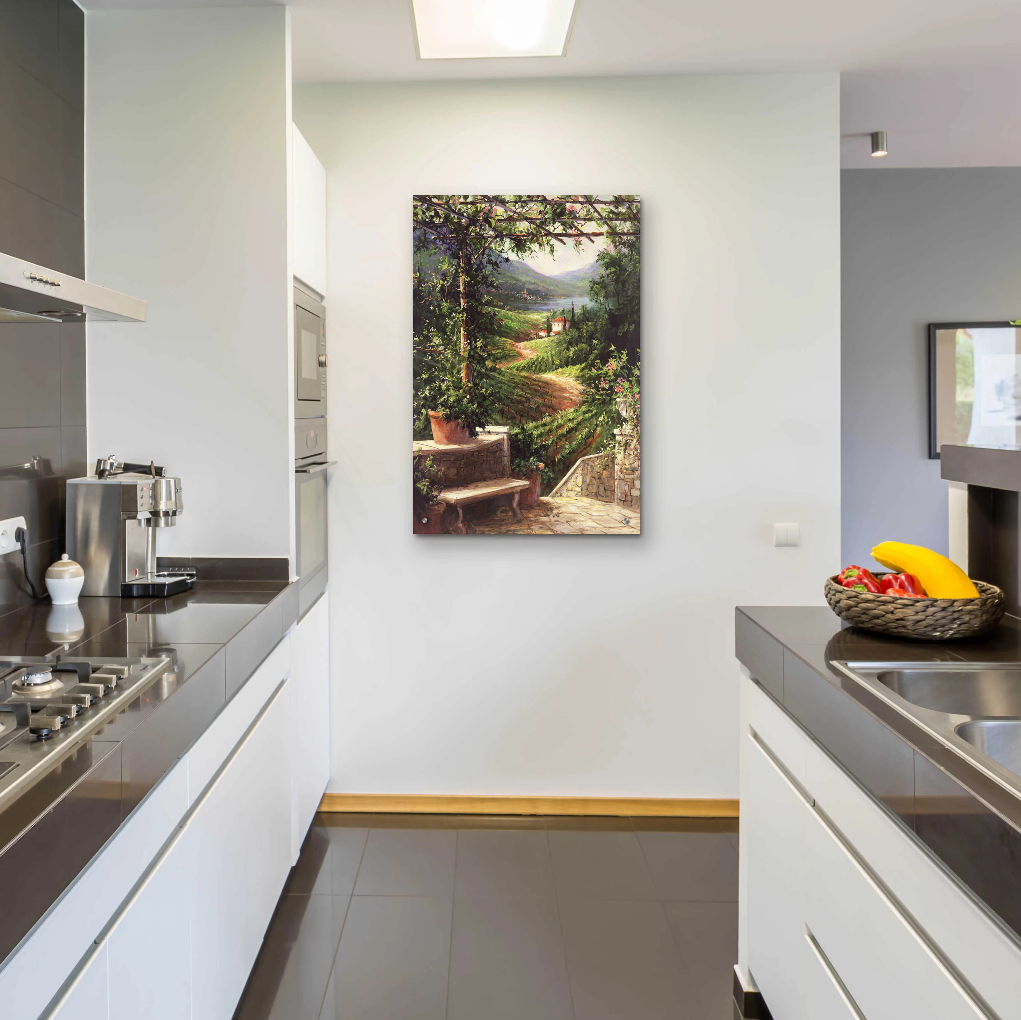 Epic Art 'Chianti Vineyard' by Art Fronckowiak, Acrylic Glass Wall Art, 24