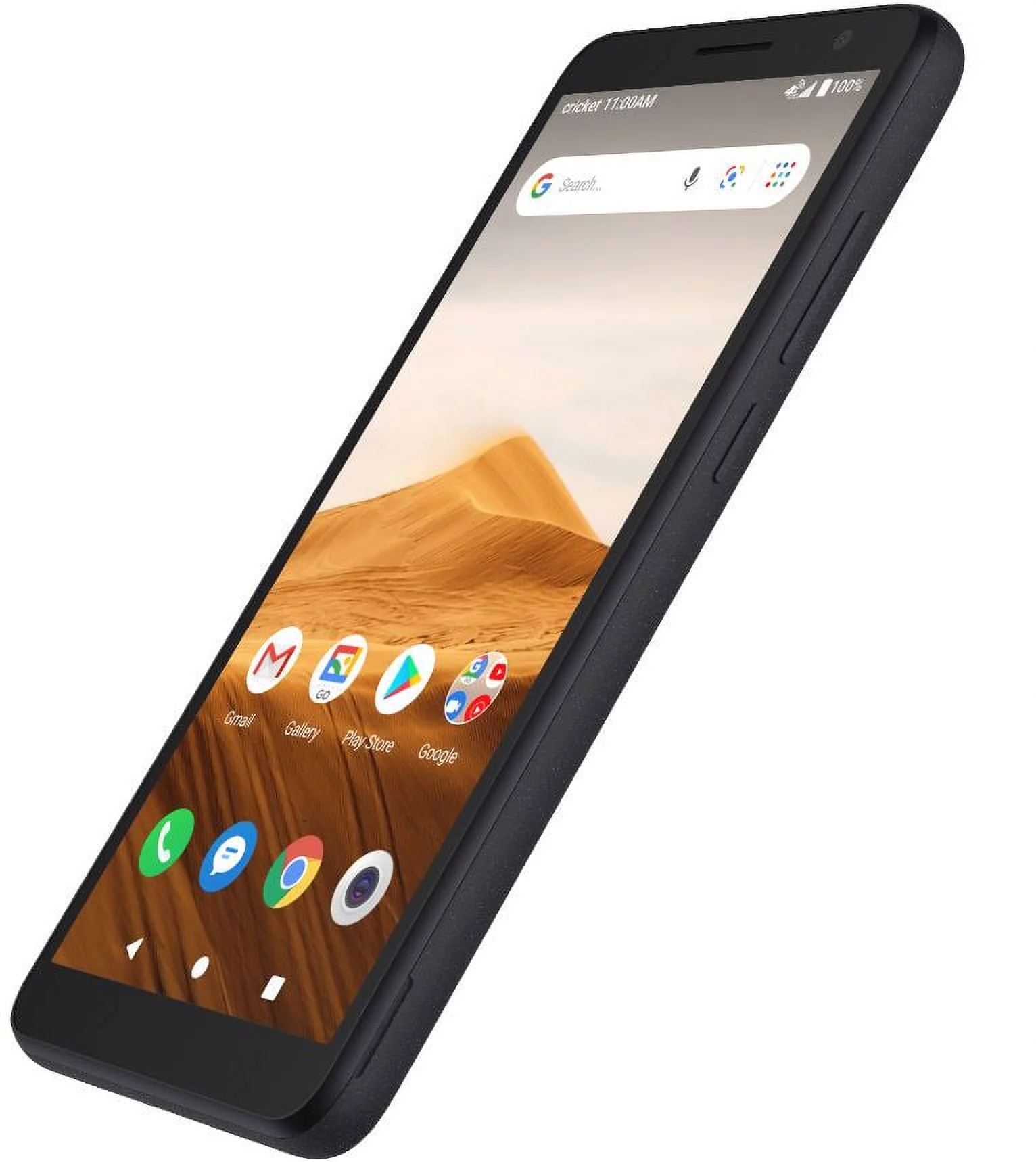 Cricket Wireless Alcatel Glimpse, 16GB, Suede Black - Prepaid Smartphone