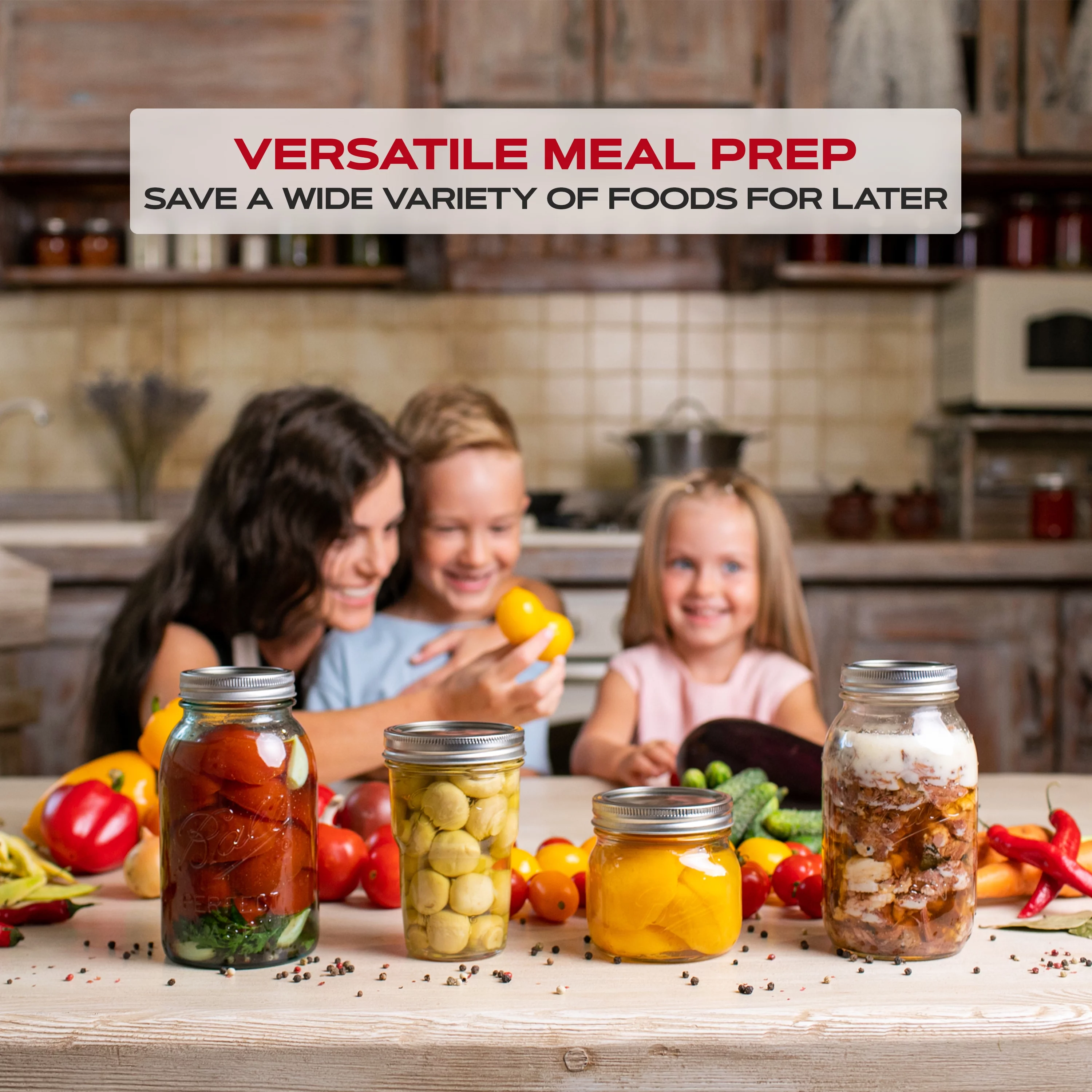 ForJars Wide Mouth Canning Lids, 100-Pack