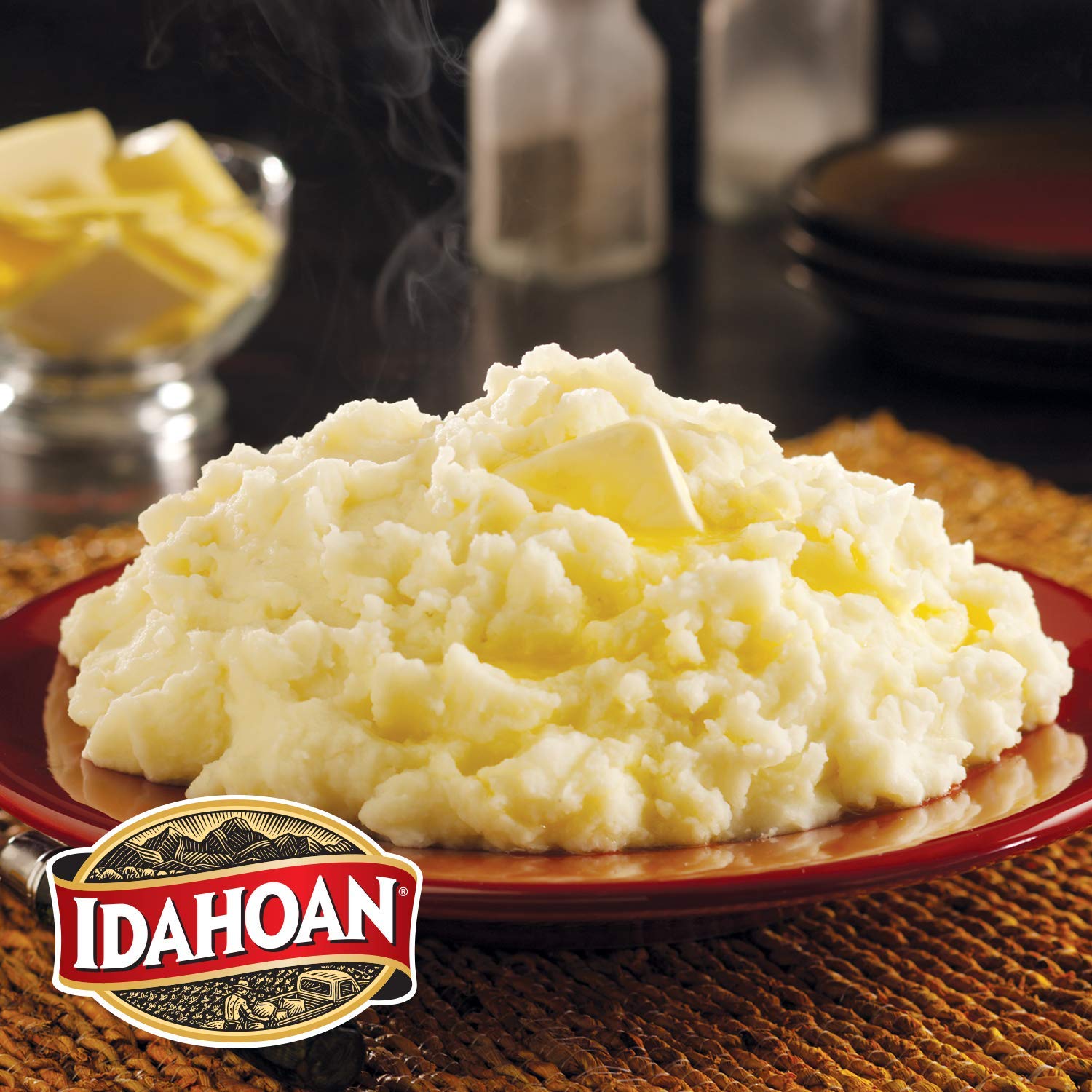 Idahoan Real Premium Mashed Potatoes, Made with Gluten-Free 100-Percent Real Idaho Potatoes, 3.25lb Carton (65 Servings)