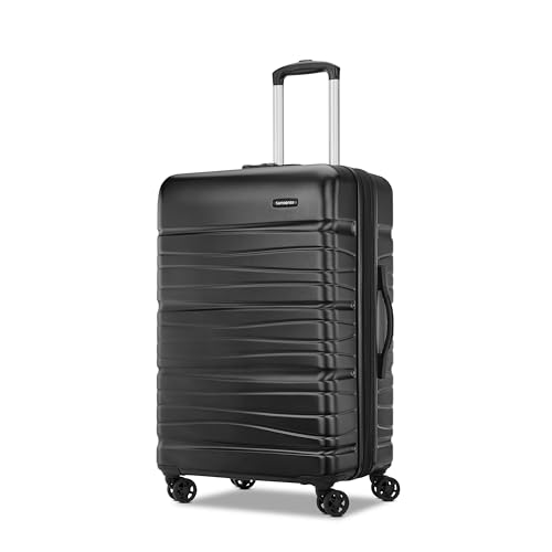 Samsonite Evolve SE Hardside Expandable Luggage with Double Spinner Wheels, Bass Black, Carry-on