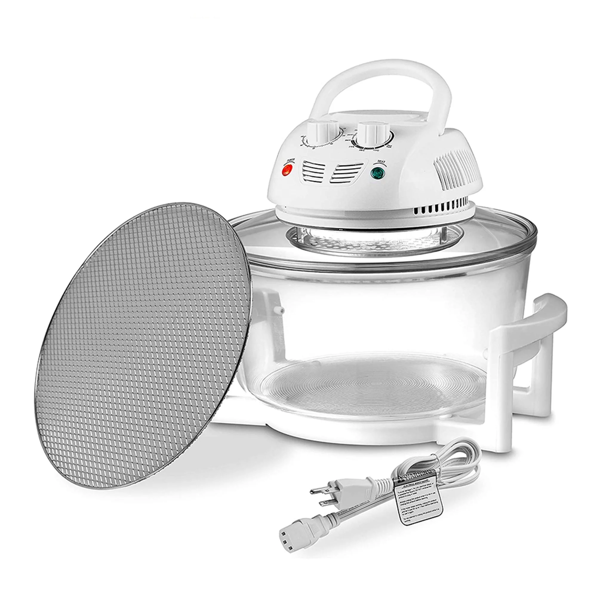 NutriChef PKAIRFR48 Halogen Oven Air-Fryer, Infrared Convection Cooker, Healthy Kitchen Countertop Cooking