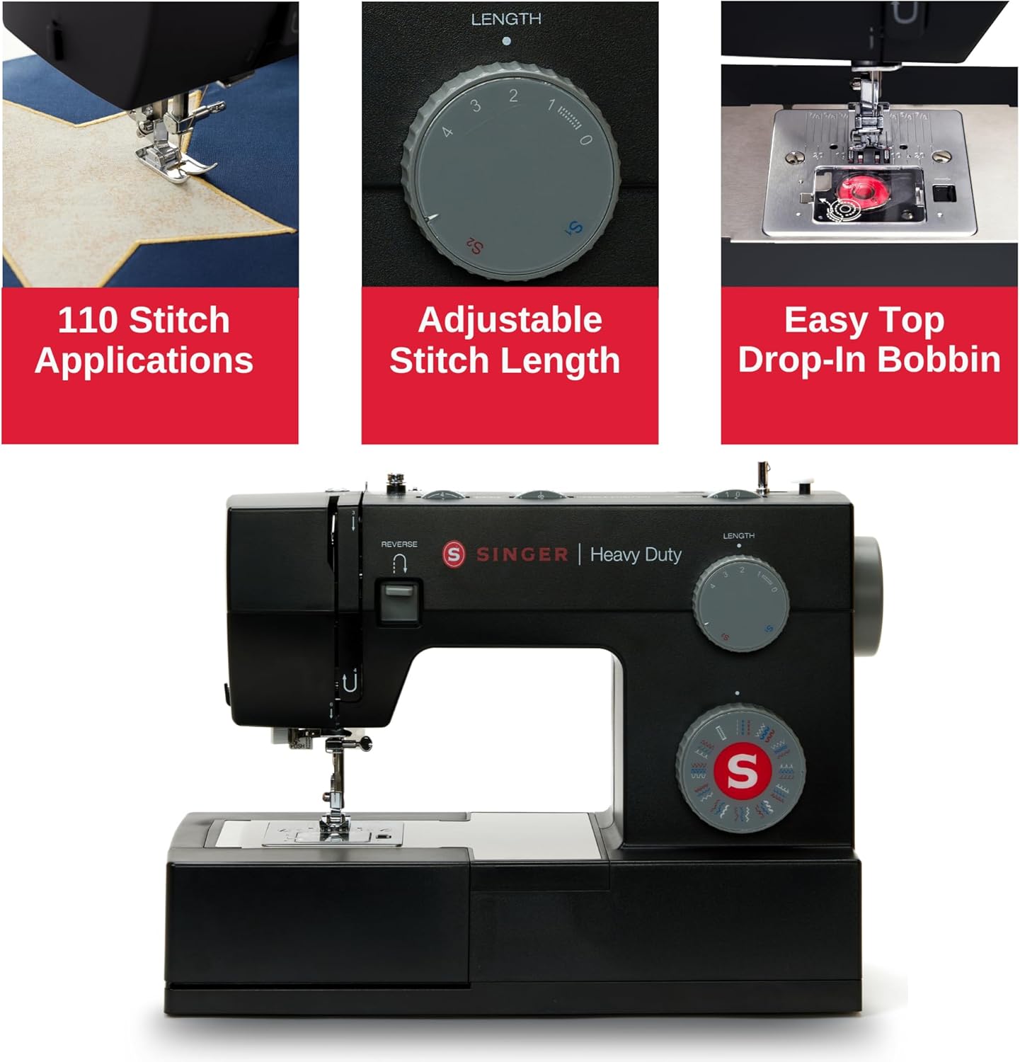 SINGER 4432 Black Sewing Machine