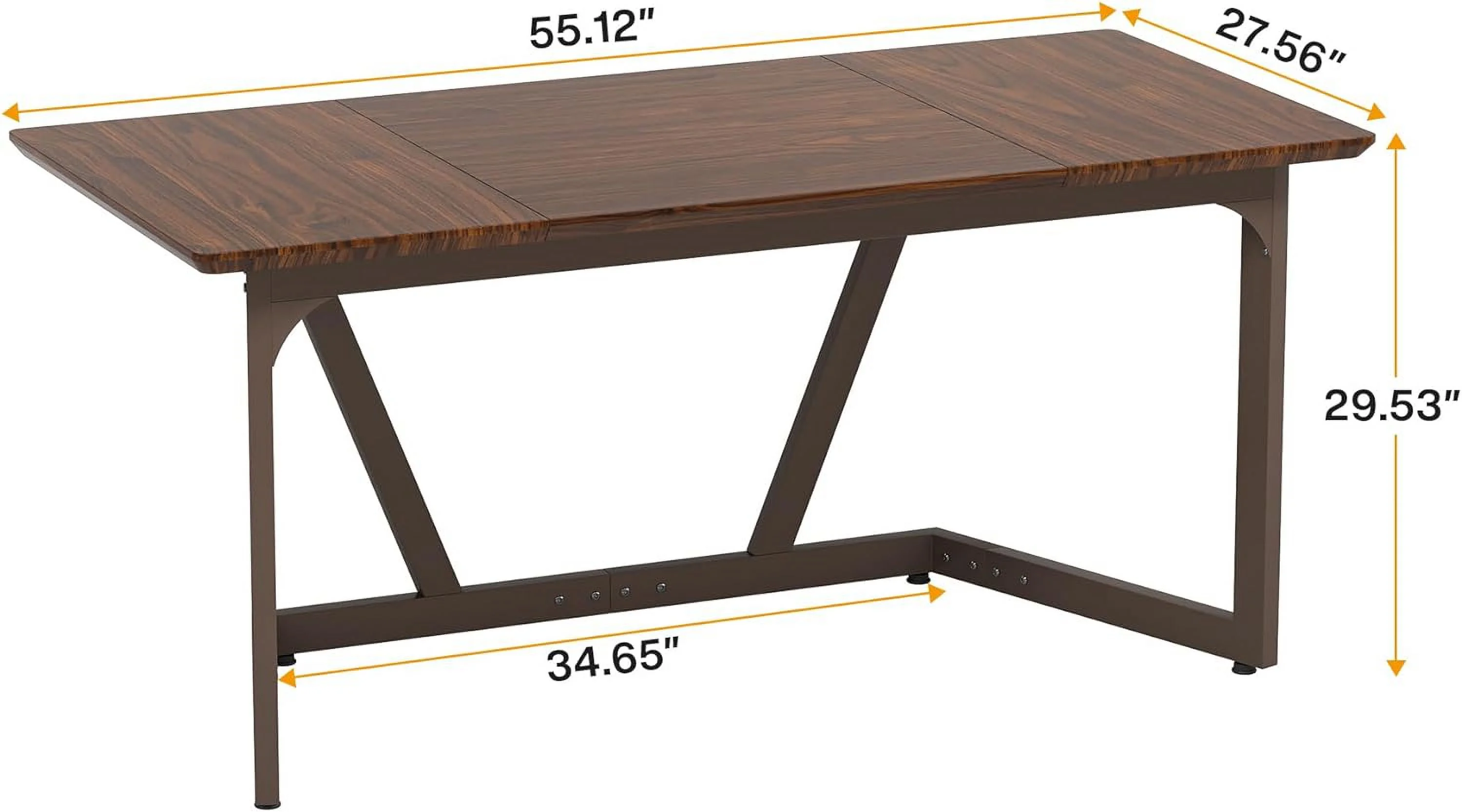 Tribesigns Computer Desk, 55 Wood inch Home Office Desk, 30