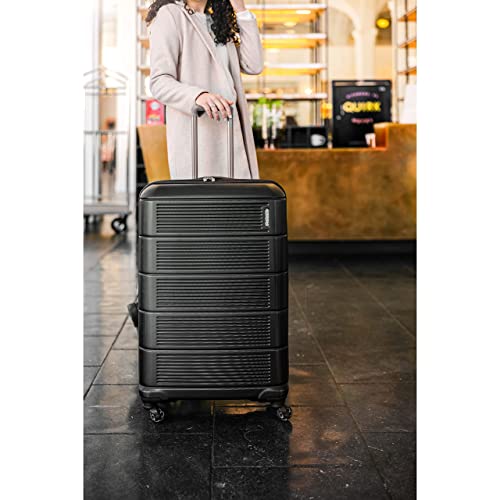 American Tourister Stratum 2.0 Expandable Hardside Luggage with Spinner Wheels, Purple Haze, Carry-on