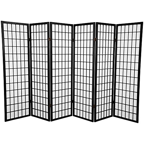 Panel Shoji Screen Room Divider 3-10 Panel (3 Panel, Black, White, Cherry, Natural)