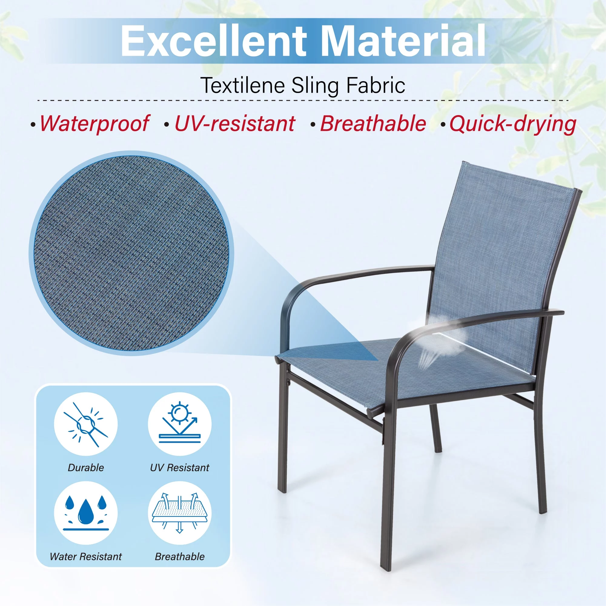 Sophia & William 7 Piece Patio Metal Dining Set 67