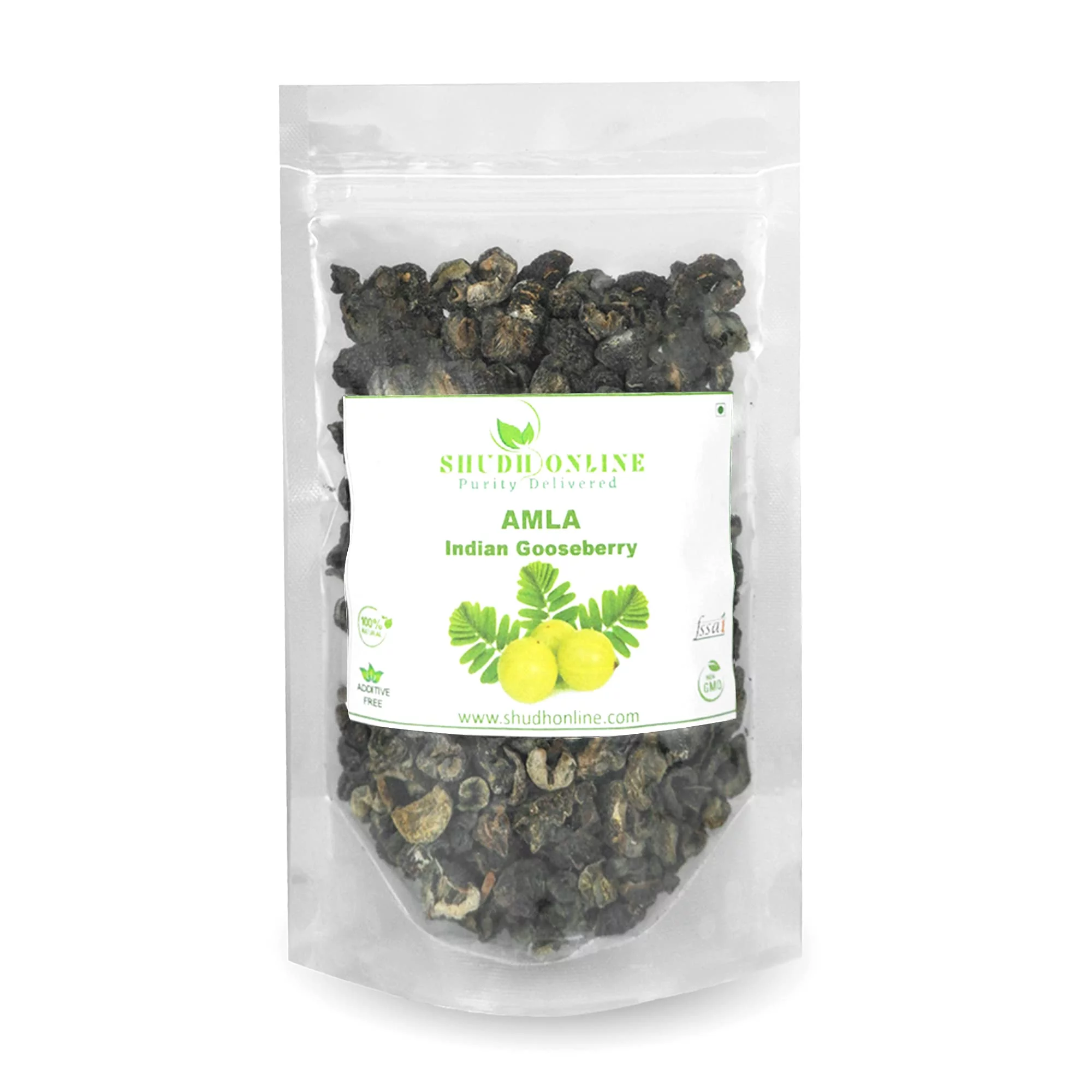 Shudh Online Dry Amla Pieces - Hair Growth, Eating (200 Grams) (Saboot, No Salt, Fruit), Sukha Awla, Aavla Sabut, Dry Gooseberry, Usirikaya Dried