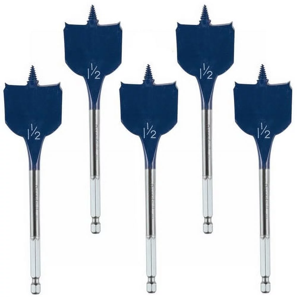 Bosch 5 Pack of 1-1/2 In. x 6 In. Daredevil Spade Bits # DSB1021B-5PK